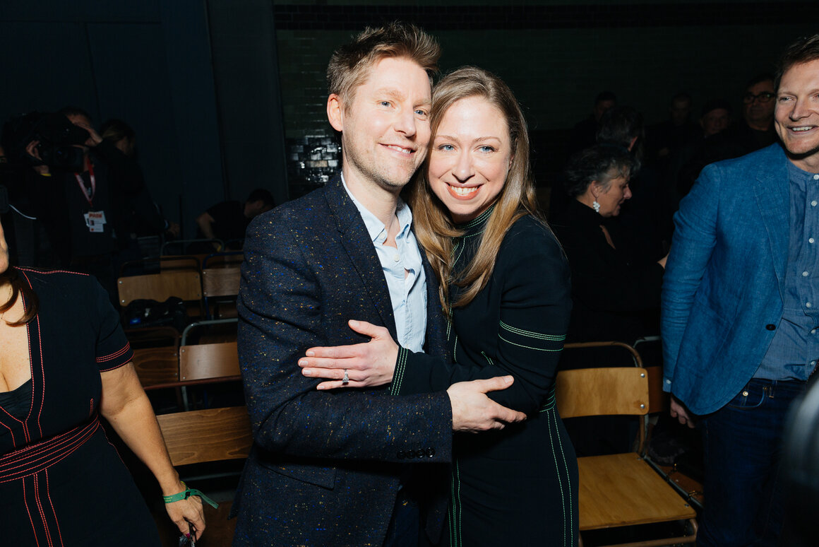 Кристофер Бейли и Челси Клинтон