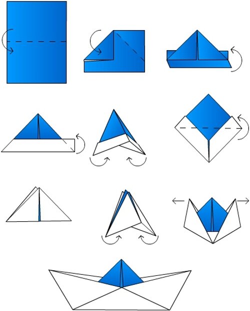Простые схемы оригами для творчества с детьми - Я happy МАМА