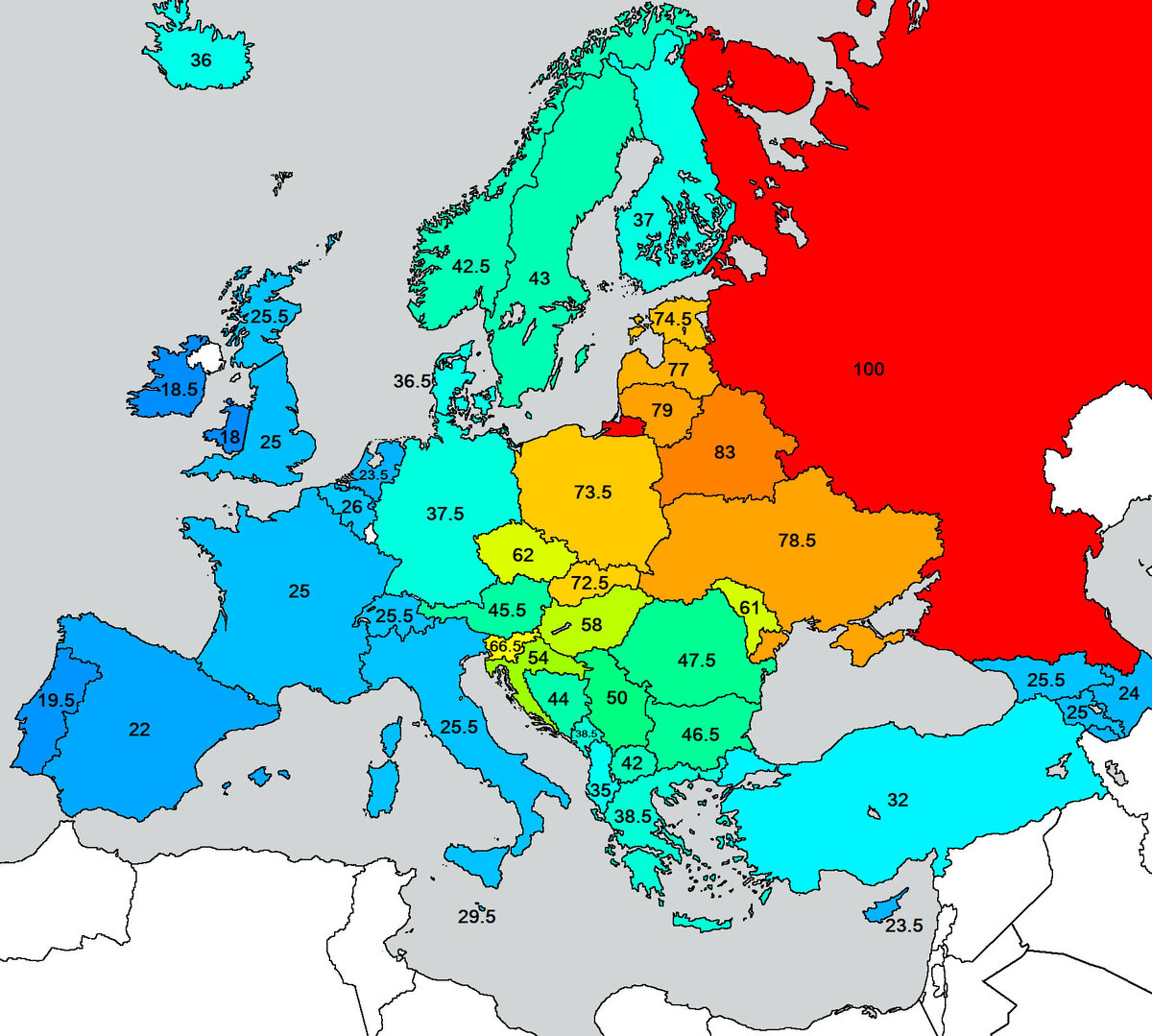 Генетическая карта европы