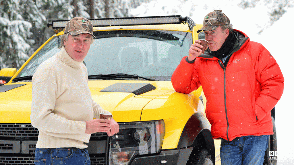 Hennessey VelociRaptor на съёмках одного из выпусков Top Gear
