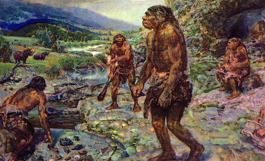 Предки людей жили на земле. Питекантроп Буриан. Питекантроп неандерталец. Зденек Буриан кроманьонцы. Питекантроп неандерталец троглодит.