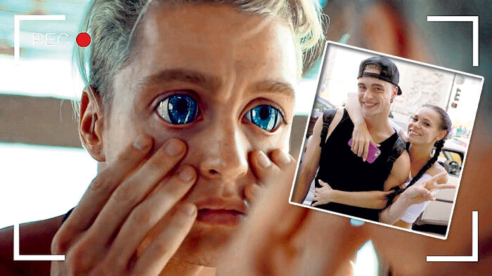 Тот самый парень с глазами и его настоящая любовь Катя. Фото: Instagram.com