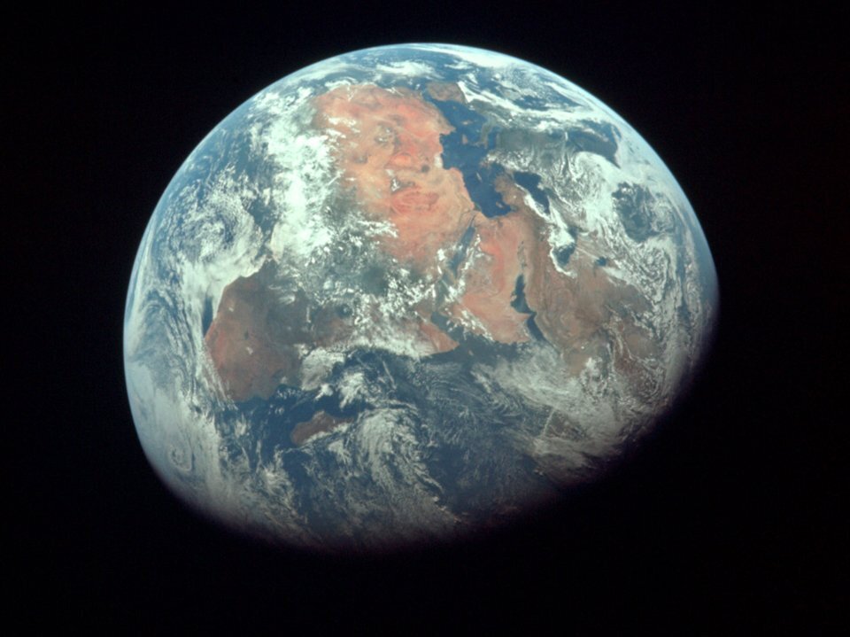Вид Земли, снятый астронавтами "Аполлон-11" 20 июля 1969 года © NASA/Flickr