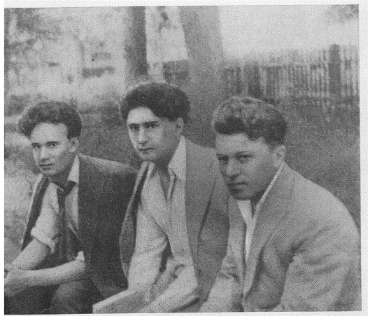 Павел Васильев, Иосиф Уткин, Илья Заславский. 1930-е гг.