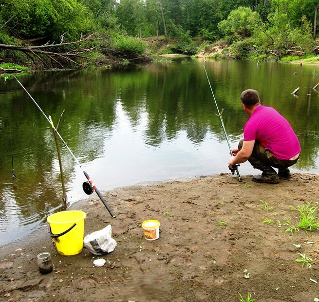Донка на течении. Фото из открытого источника