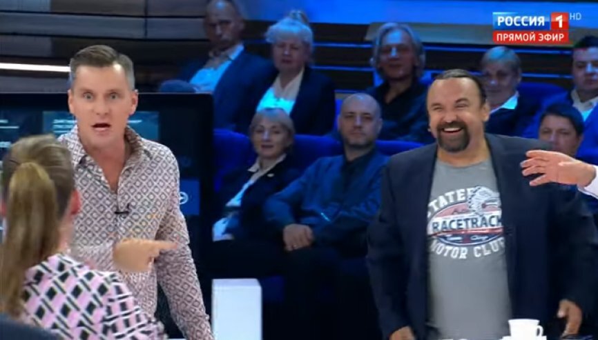 Польский политолог напал на украинского журналиста в программе Скабеевой