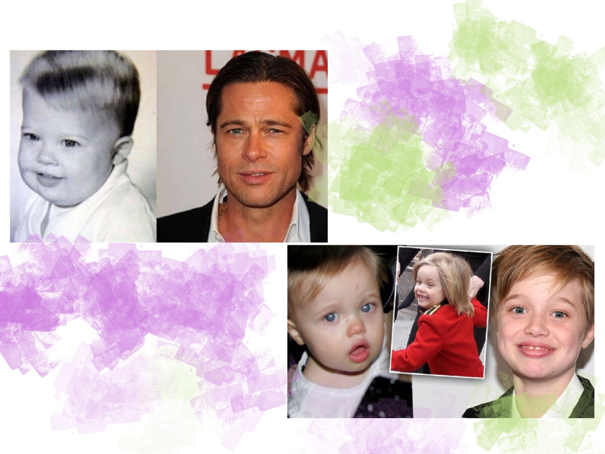 Шайло копия Брэд Питт в детстве и она копирует его стиль