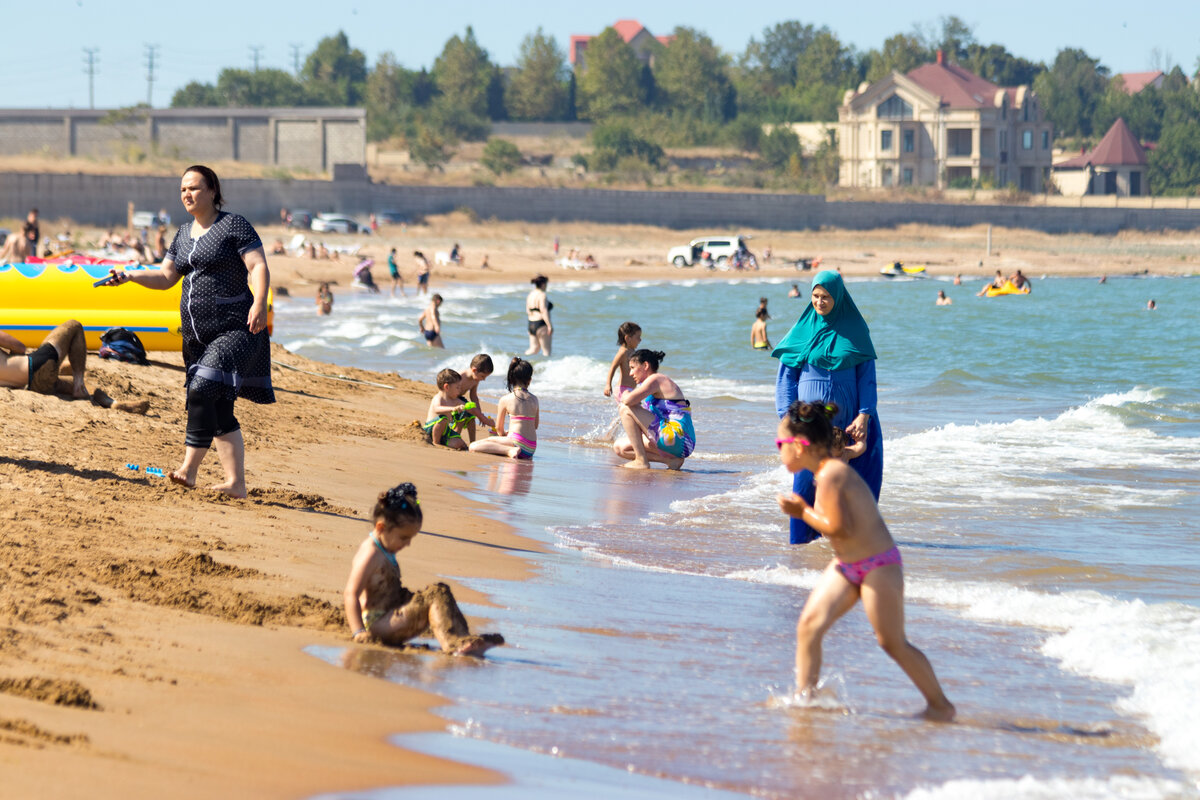 Пляжи в дербенте на каспийском море