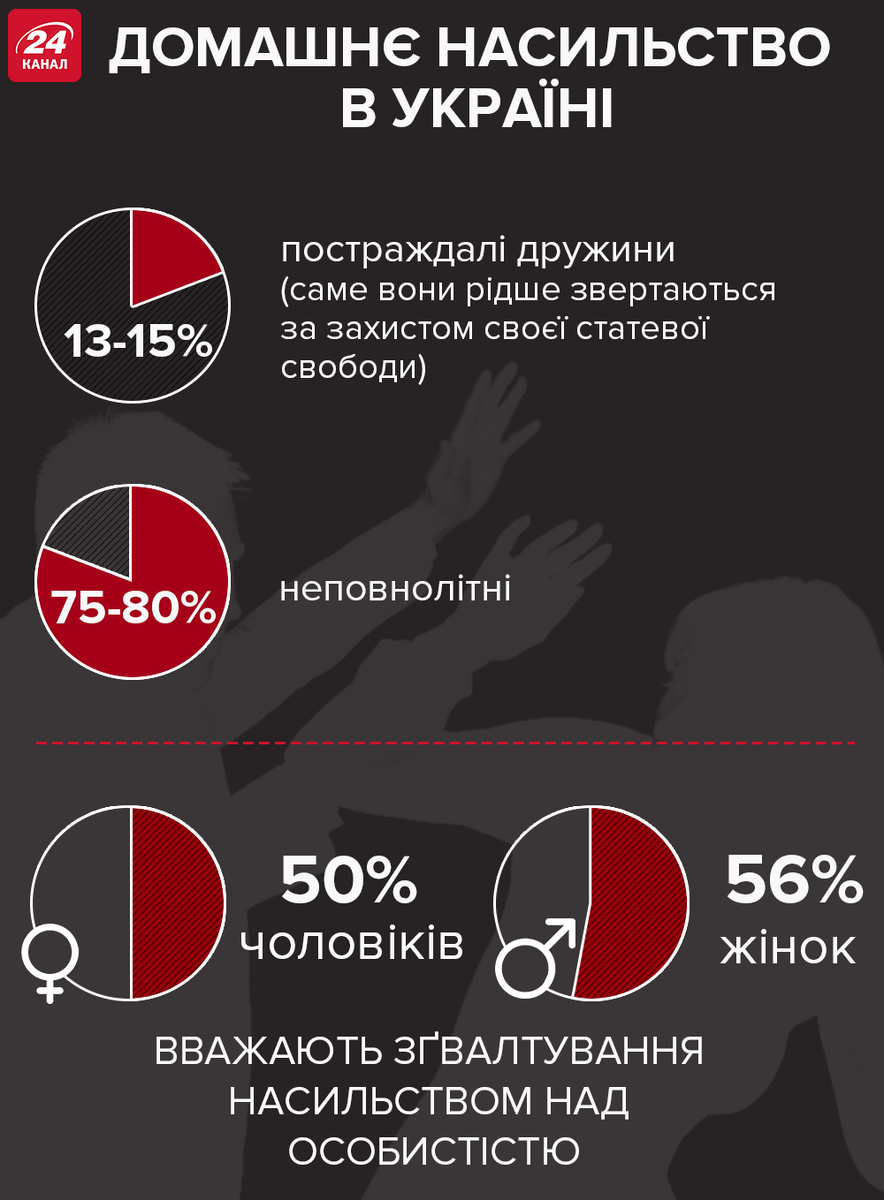 
Насилие над женщинами и детьми в Украине / Инфографика 24 канала