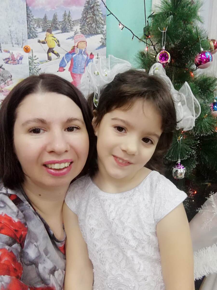 Богдана с мамой