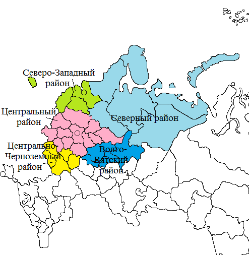 Карта северо западного экономического района