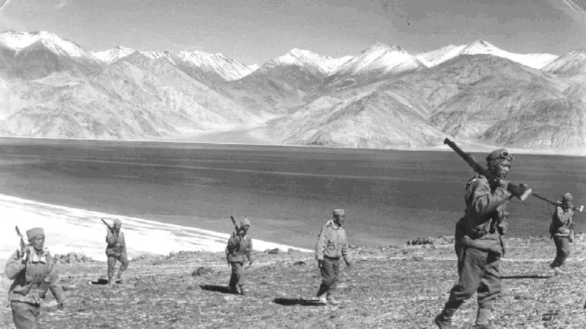 Солдаты во время китайско-индийской войны 1962 года.