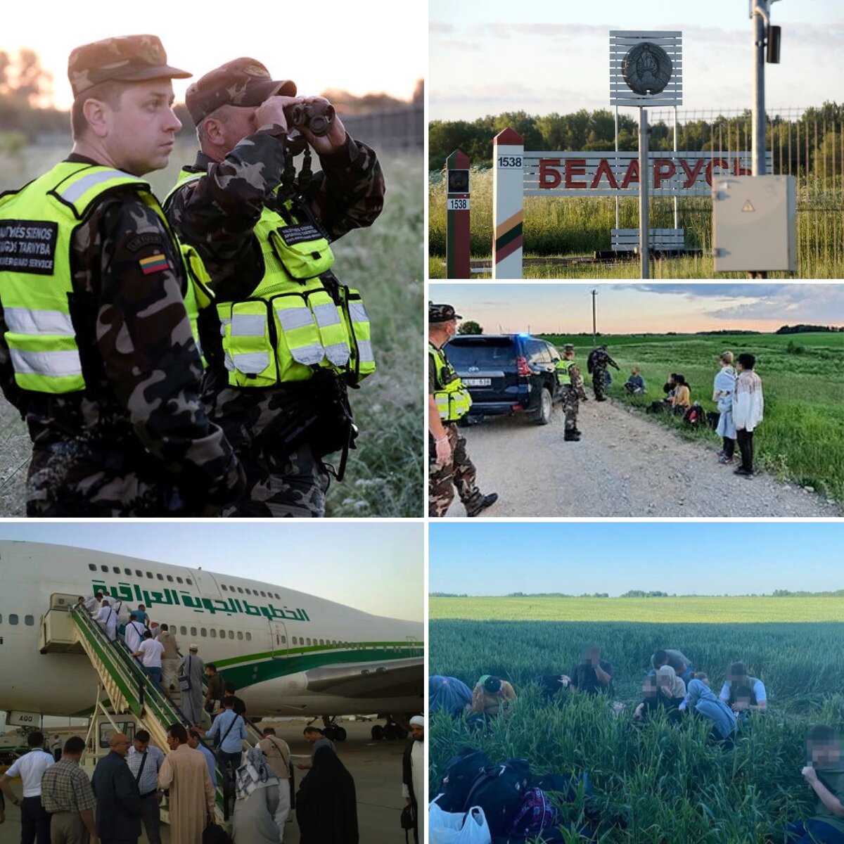 Беларусь атакуют. Литовские пограничники.