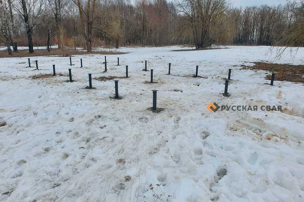 Установка ВИНТОВЫХ СВАЙ ЗИМОЙ. Почему в холодное время года ВЫГОДНЕЕ ...