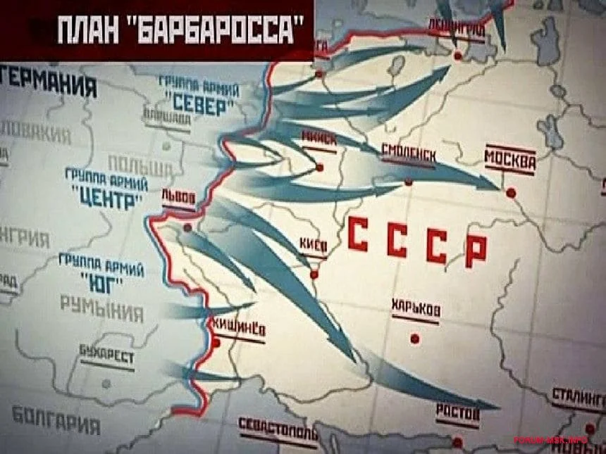 Как назывался план захвата ссср. Нападение Германии на СССР план Барбаросса. Карта 2 мировой войны план Барбаросса. Операция Барбаросса схема.