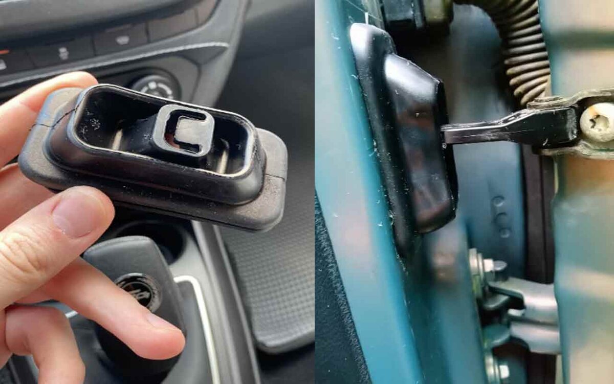 Выглядит как заводская деталь именно под петли дверей 