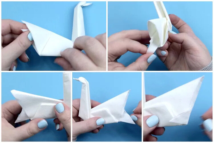 Салфетки 24х24 см 1сл. Origami (100 шт.) белые