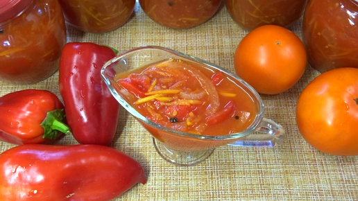 Перец в томате(лечо), пошаговый рецепт на ккал, фото, ингредиенты - Вита
