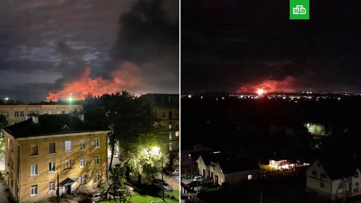    Жители Пскова сообщают о взрывах и стрельбе в районе аэропорта