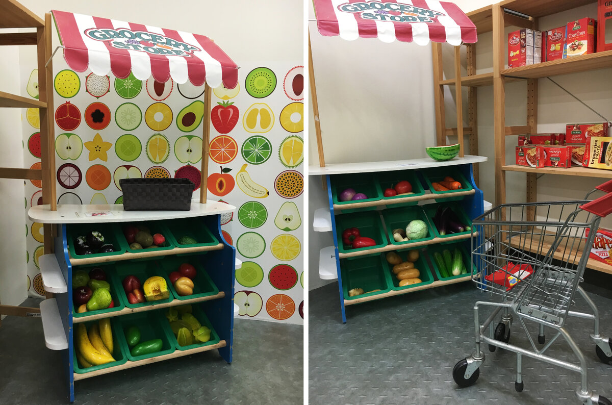 Игрушечные овощи и фрукты очень добротные, думаю, неубиваемые.