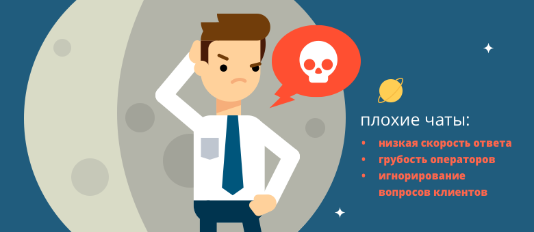  Под этим провокационным названием мы собрали чаты, в которых клиент чувствует дискомфорт и не получает пользы. Это темная сторона клиентского сервиса, здесь компании не беспокоятся о клиенте и не стараются выстраивать отношения с ним. Приверженность темной стороне приводит к потере клиентов и низкому LTV.