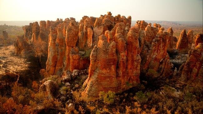 It is ancient rock formations.