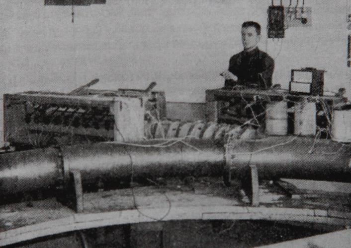 Установка Бориса Вайнберга для исследований магнитной дороги