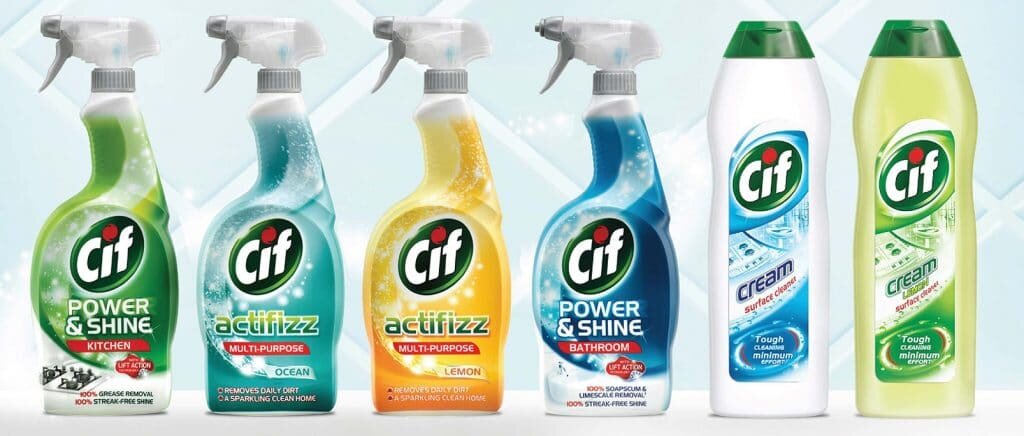 Cif – одно из средств для чистки акриловых ванн