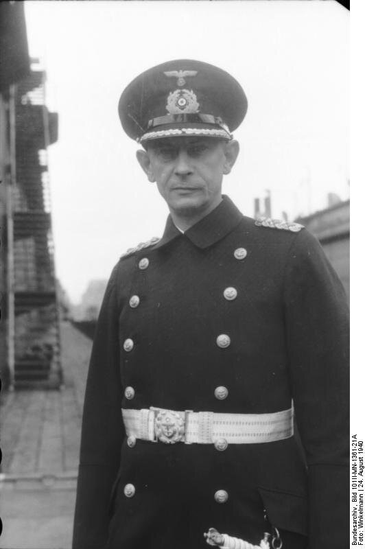 Капитан первого ранга Эрнст Линдеман, 24 августа 1940 год