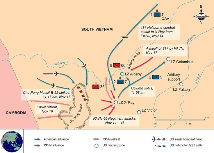 Вьетнамская война карта военных действий