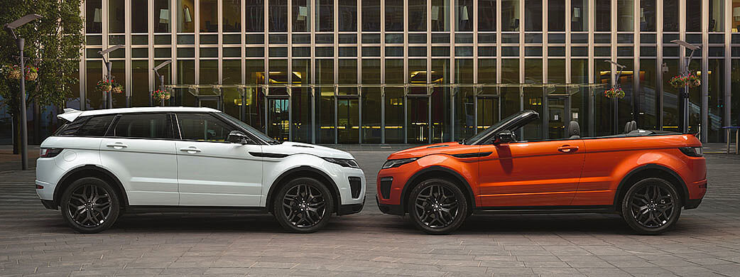 Кабриолет и пятидверная версия Range Rover Evoque