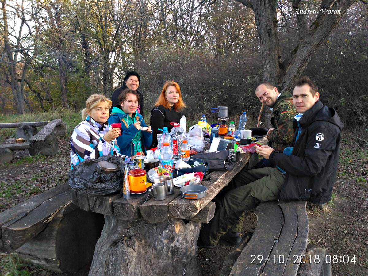 Завтрак на стоянке Верхний Кок-Асан