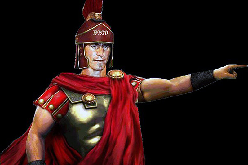 Roman tribune in formal dress