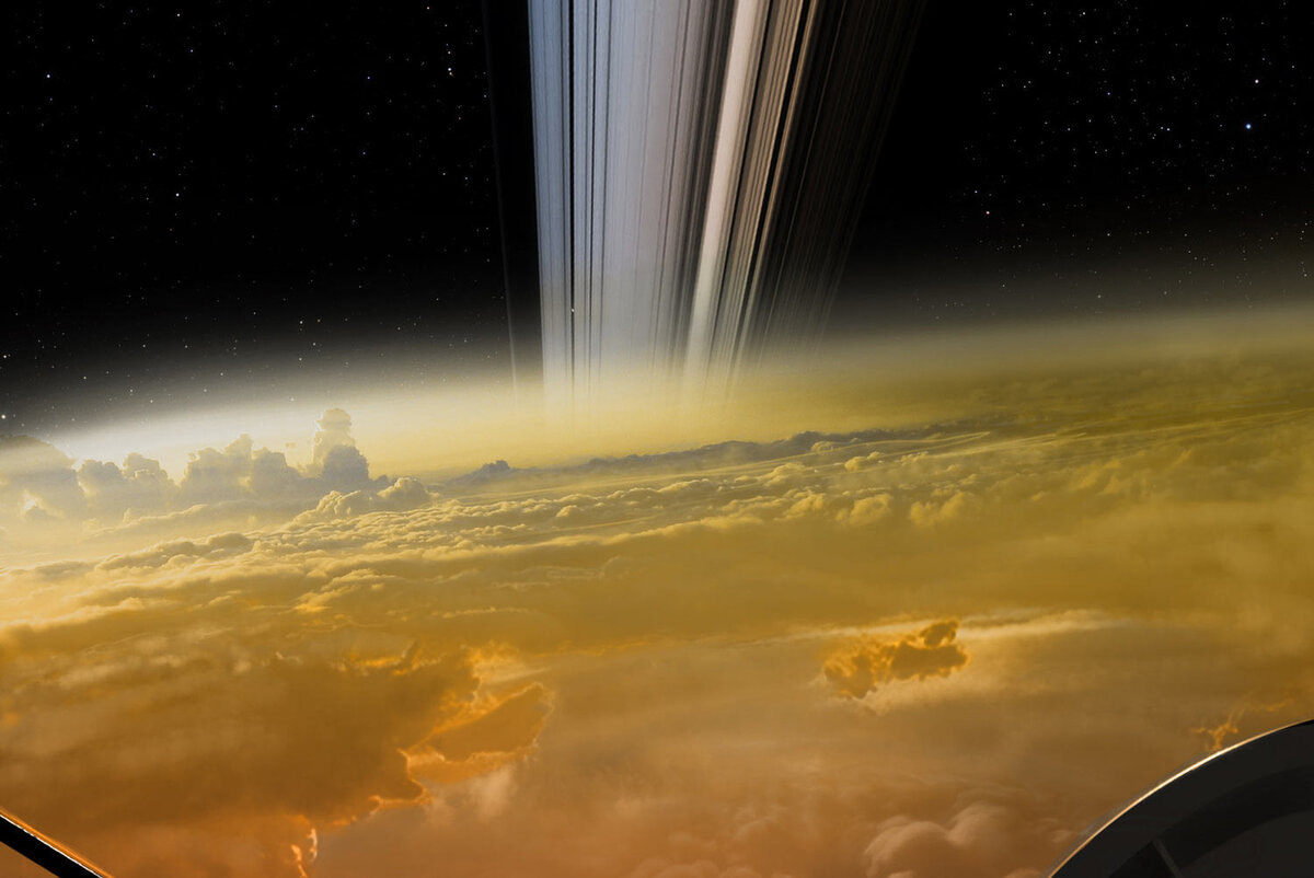настоящее фото колец сатурна