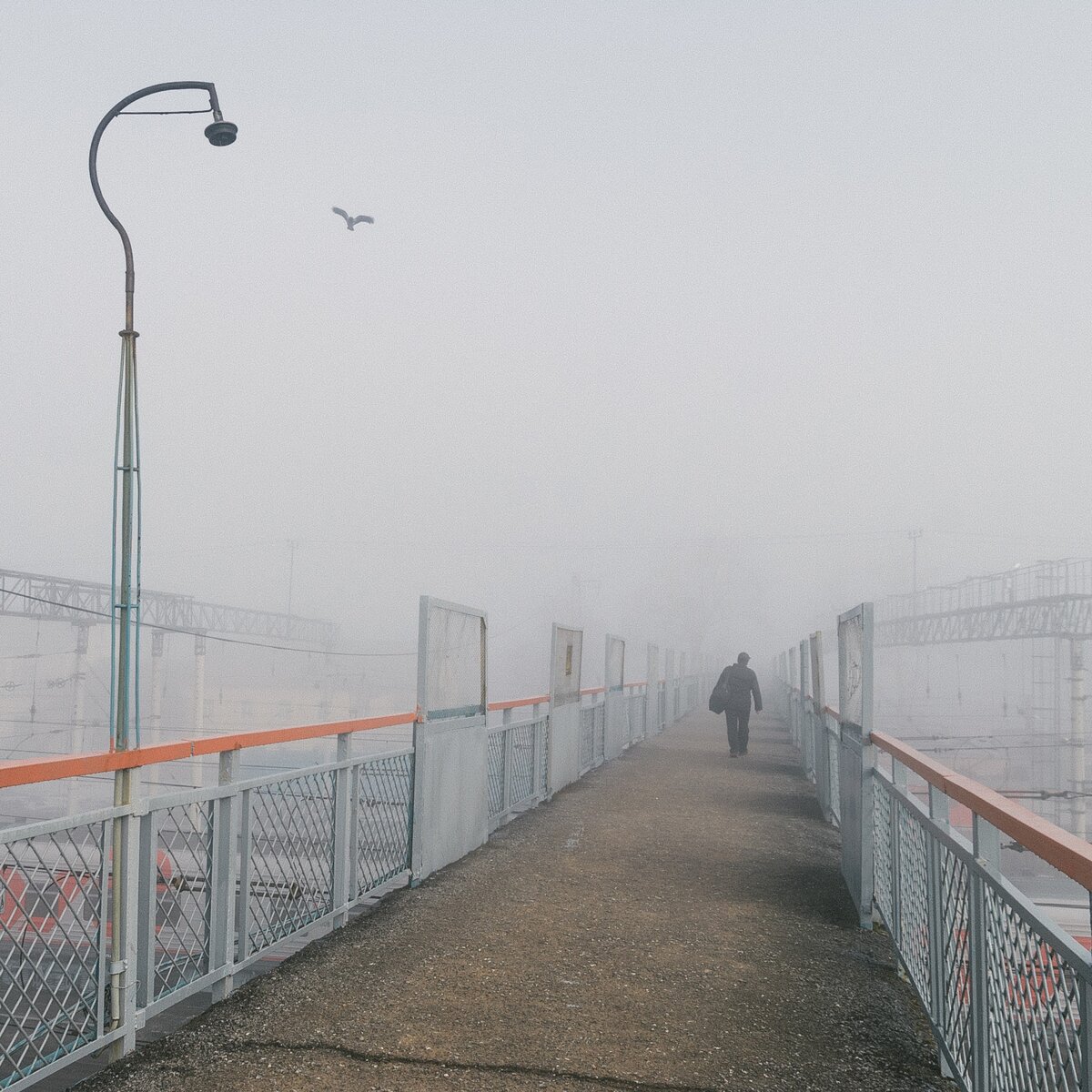 На работу. 300 метров от дома. Конец марта, 2016 г.