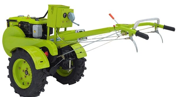 Тяжёлый мотоблок с дизельным двигателем