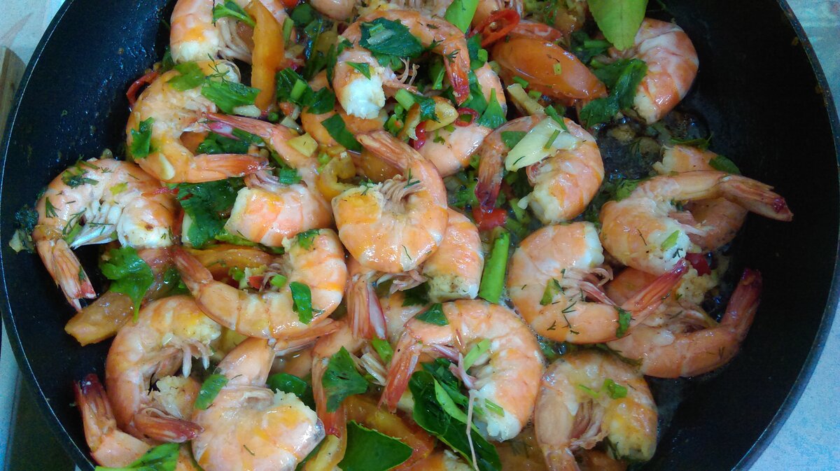 Вкусные креветки рецепт с фото пошагово