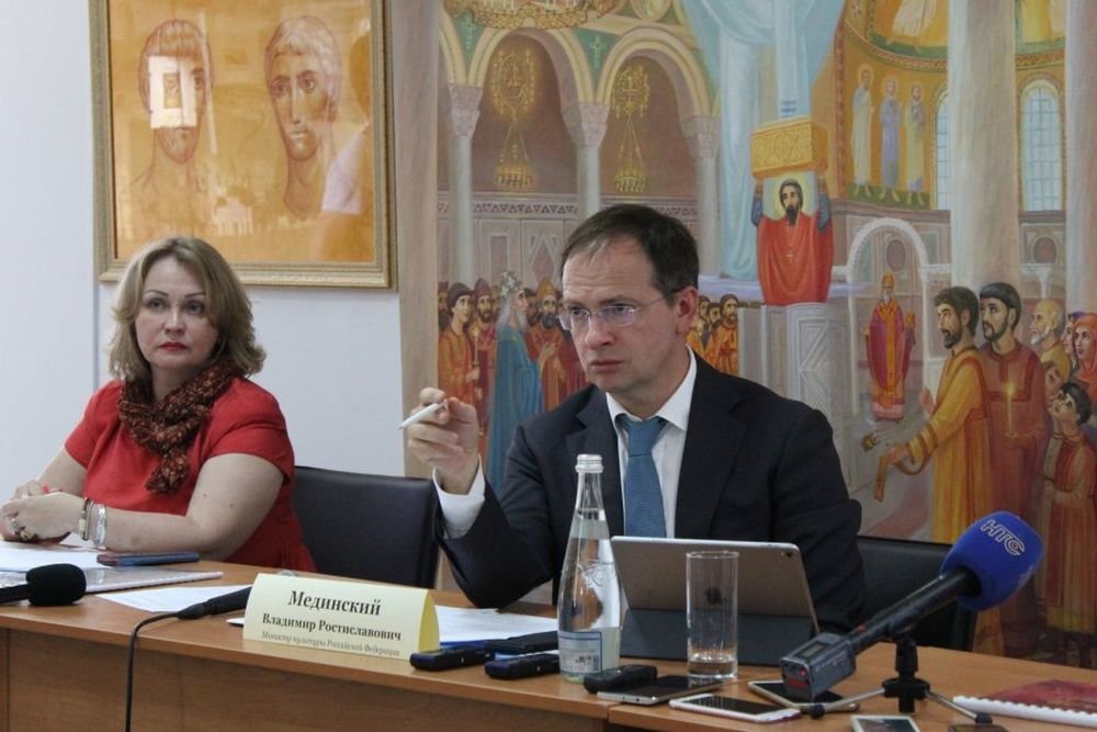 Министр культуры РФ Владимир Мединский на совещании в Севастополе. Фото: sev.gov.ru. 