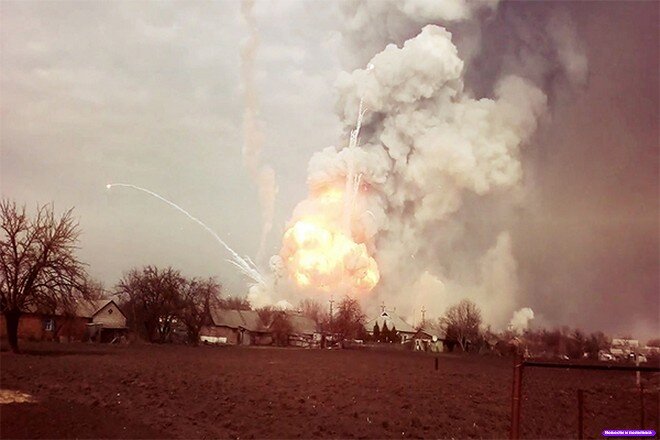 Взрыв складов боеприпасов в Ачинске