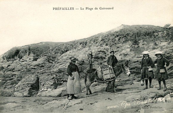 Préfailles находиться на западе Франции. 