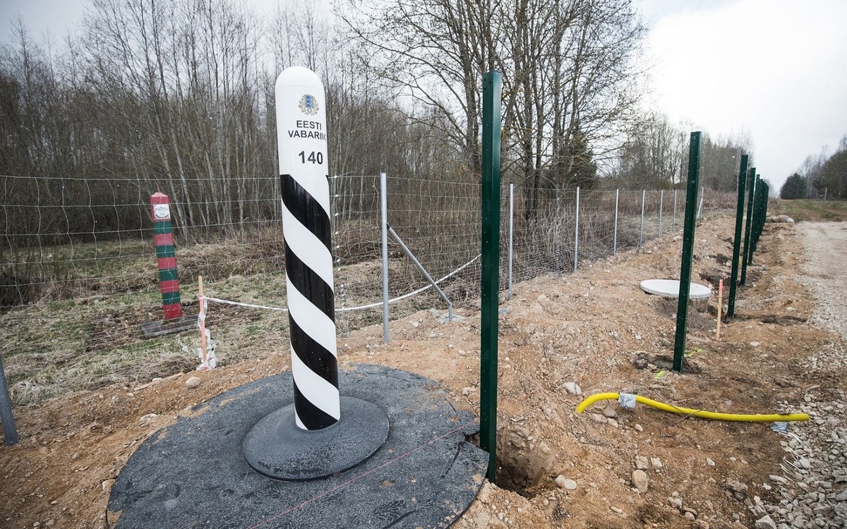 Граница между Эстонией и РФ. Фото: facebook.com