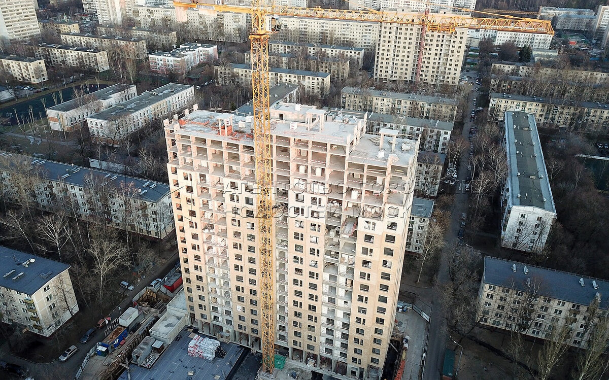 Строительство высотки по реновации в Измайлово. Скоро такие человейники сменят хрущевки 