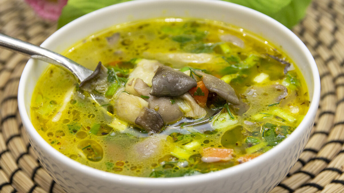 Грибной суп рецепт из вешенок с фото