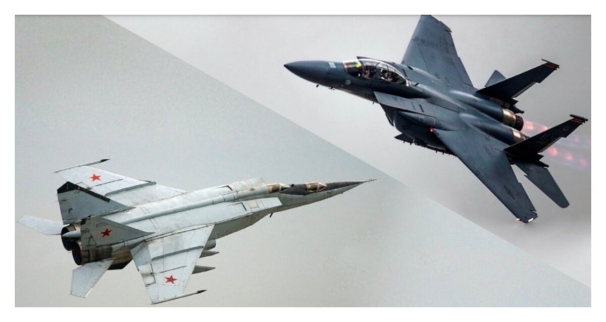 Советский МиГ-25 и американский F-15