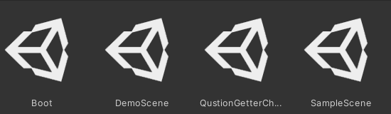 рис. 1 Сцены в Unity 