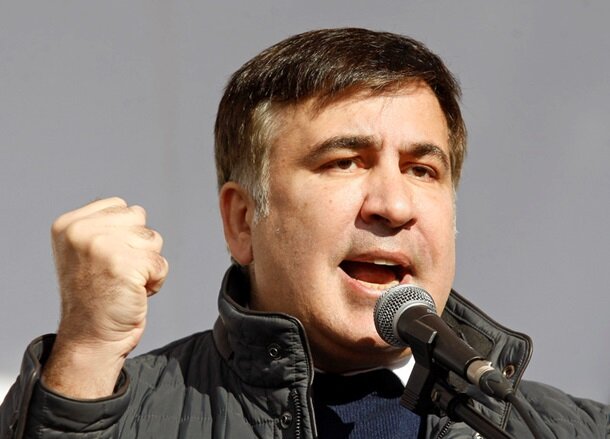 EPAСаакашвили на митинге под Радой