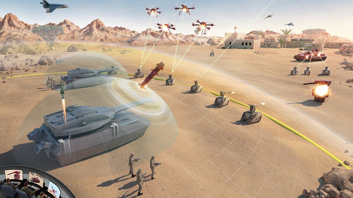 Мнение BAE Systems о поле боя будущего.