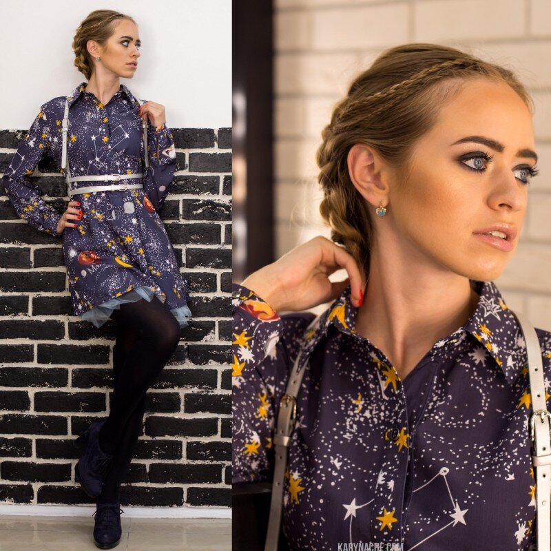  Марс, луна и множество созвездий... или мое идеальное космическое платье - рубашка. Всем привет! Решила выбрать немного не стандартную тему для обсуждения, 