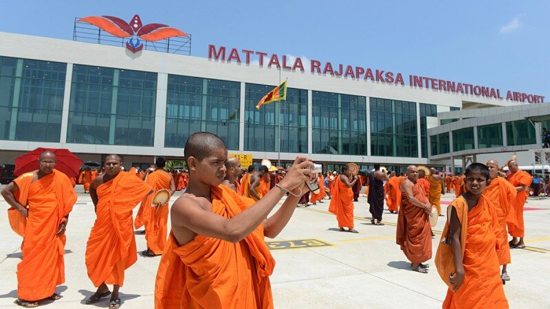 Открытие аэропорта Mattala Rajapaksa International в марте 2013 года