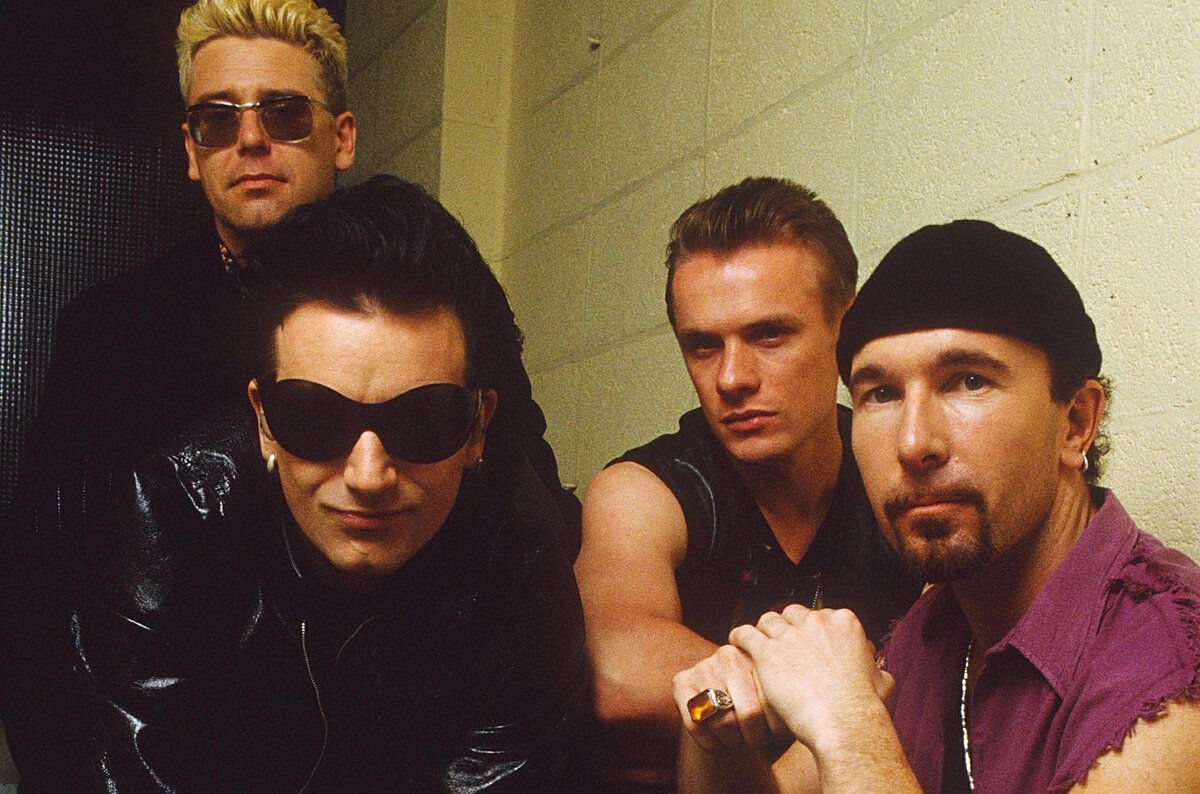 U2 photographed in Germany in 1992 (Eugene Adebari/REX/Shutterstock)